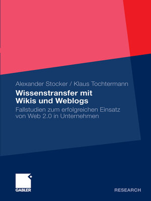 cover image of Wissenstransfer mit Wikis und Weblogs